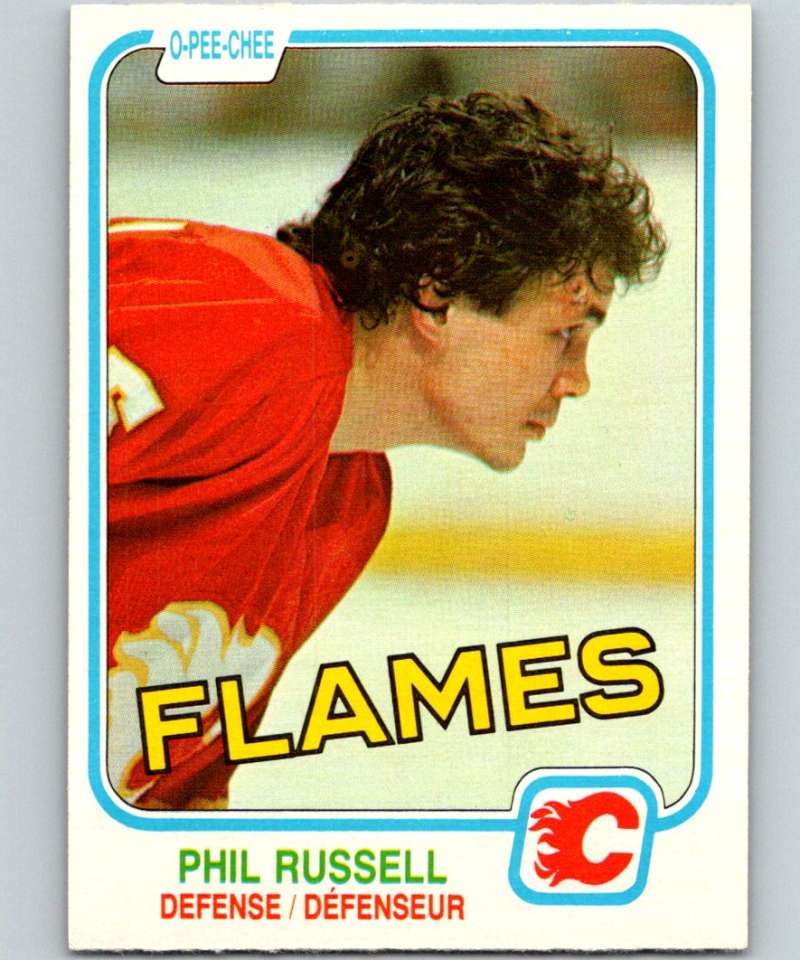 1981-82 O-Pee-Chee #51 Phil Russell Flames 6343