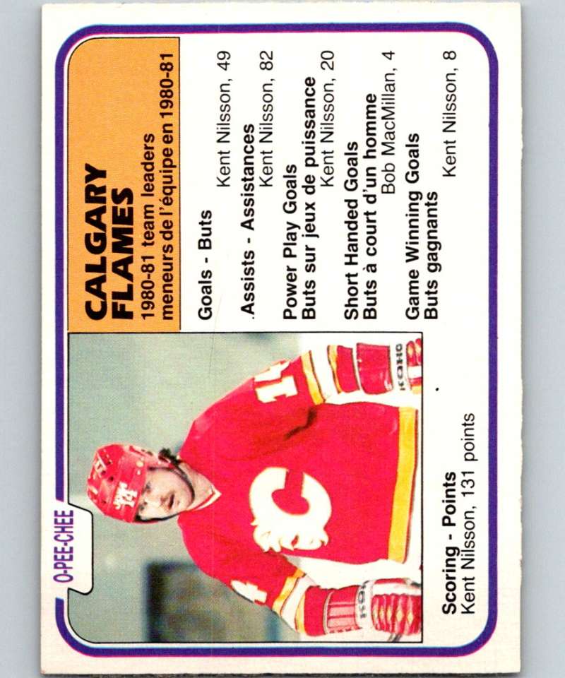 1981-82 O-Pee-Chee #53 Kent Nilsson Flames TL 6345
