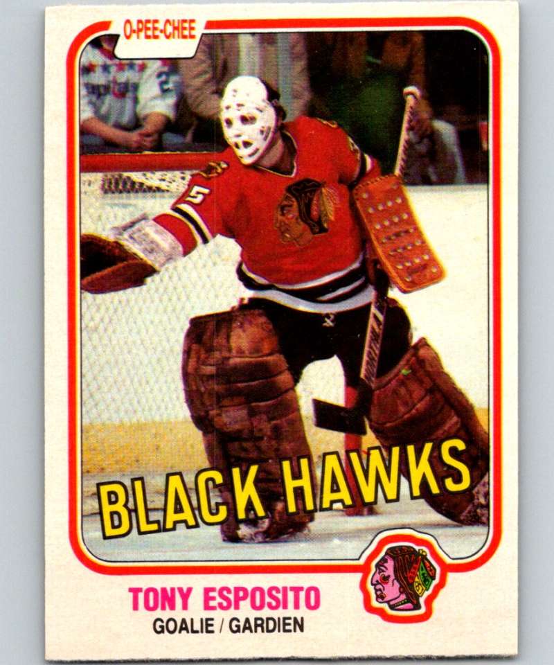 1981-82 O-Pee-Chee #54 Tony Esposito Blackhawks 6346