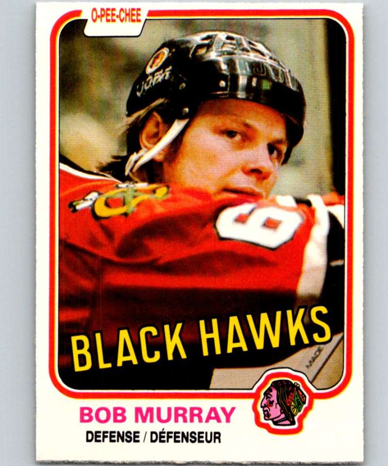1981-82 O-Pee-Chee #61 Bob Murray Blackhawks 6353
