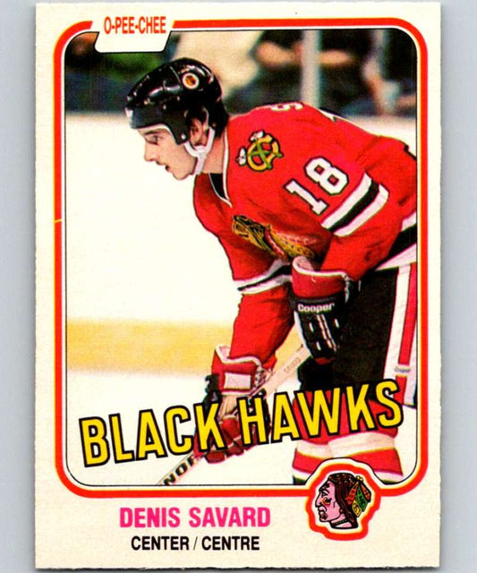1981-82 O-Pee-Chee #63 Denis Savard RC Rookie Blackhawks 6355