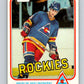 1981-82 O-Pee-Chee #76 Merlin Malinowski RC Rookie Rockies 6369