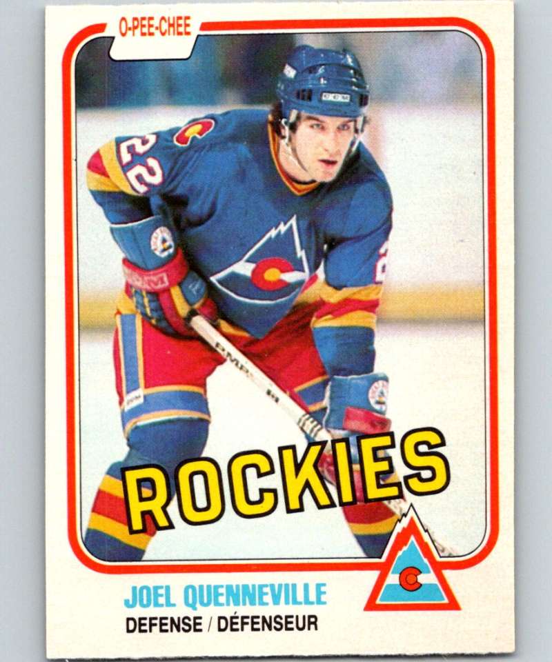1981-82 O-Pee-Chee #78 Joel Quenneville Rockies 6371