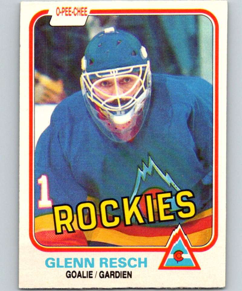 1981-82 O-Pee-Chee #80 Glenn Resch Rockies 6373