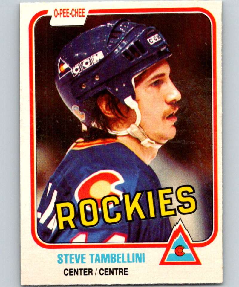 1981-82 O-Pee-Chee #81 Steve Tambellini Rockies 6374