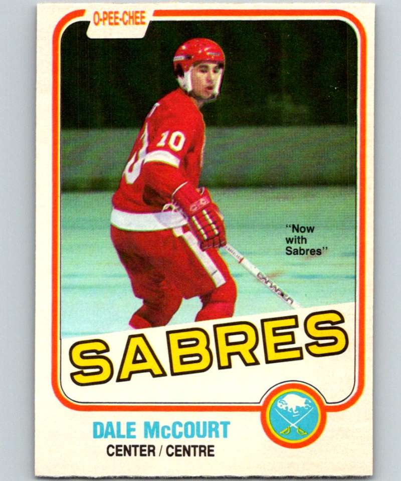 1981-82 O-Pee-Chee #86 Dale McCourt Sabres 6379