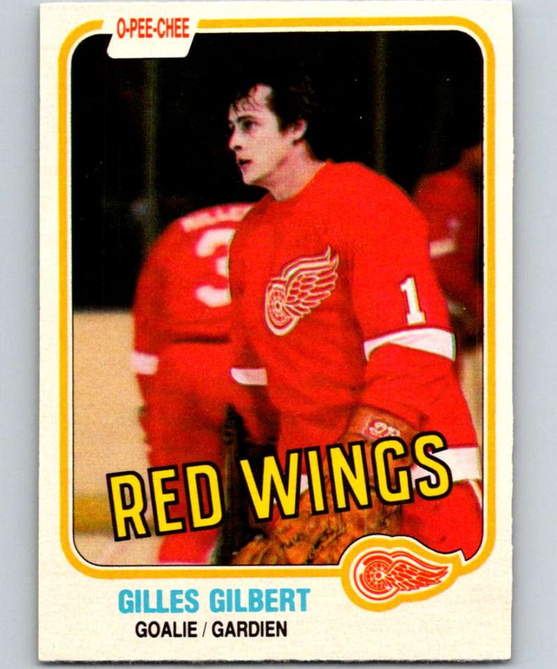 1981-82 O-Pee-Chee #88 Gilles Gilbert Red Wings 6381