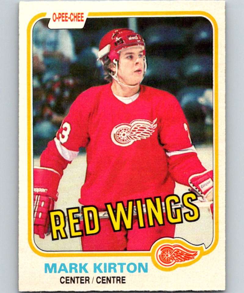 1981-82 O-Pee-Chee #90 Mark Kirton RC Rookie Red Wings 6383