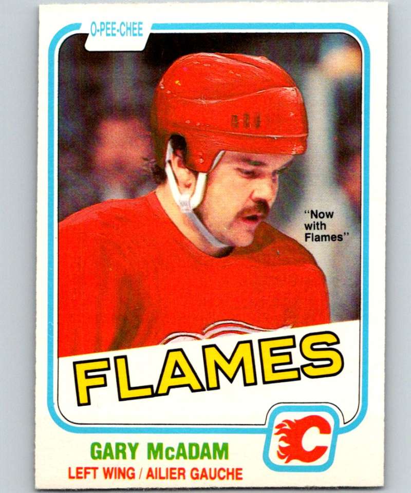 1981-82 O-Pee-Chee #93 Gary McAdam Flames 6386