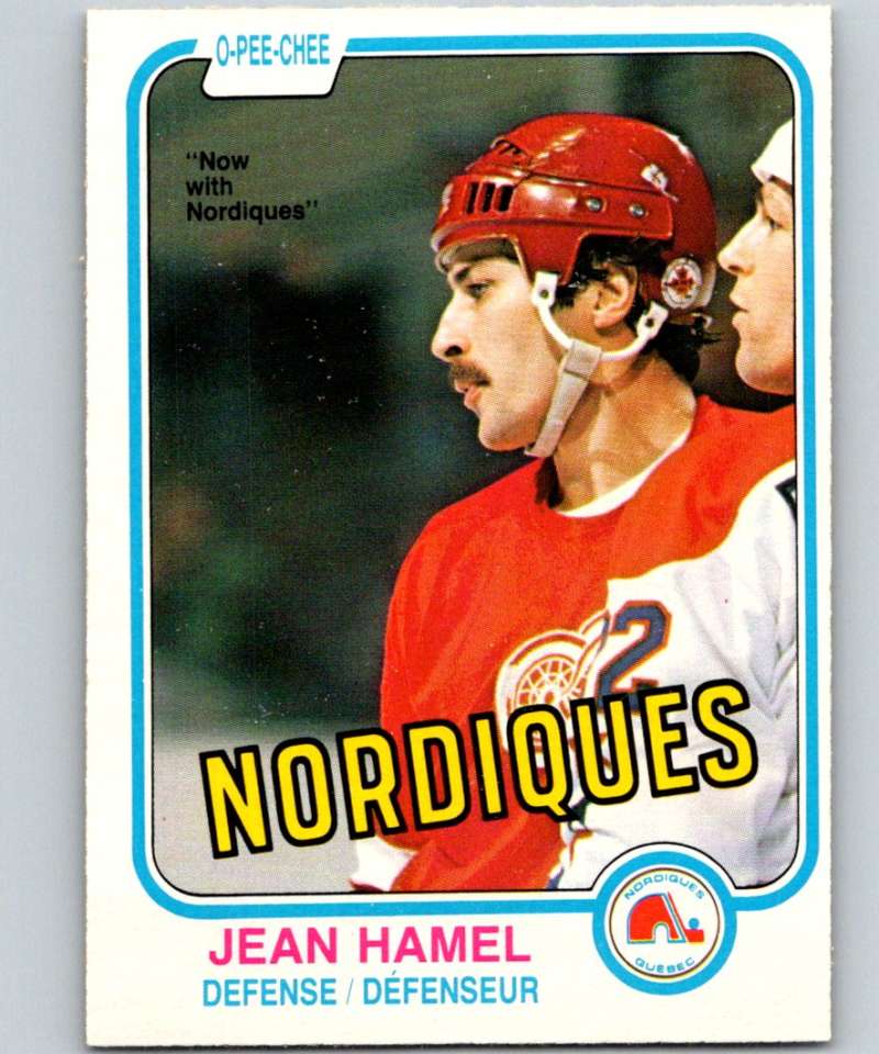 1981-82 O-Pee-Chee #97 Jean Hamel Nordiques 6390