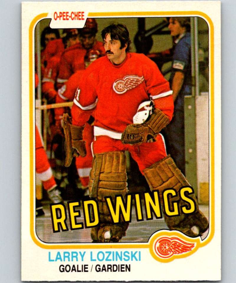 1981-82 O-Pee-Chee #99 Larry Lozinski RC Rookie Red Wings 6392