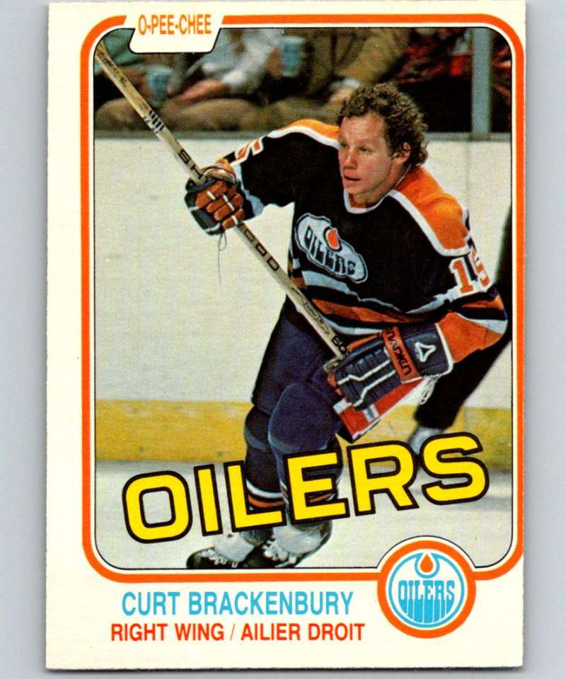 1981-82 O-Pee-Chee #109 Curt Brackenbury Oilers 6402