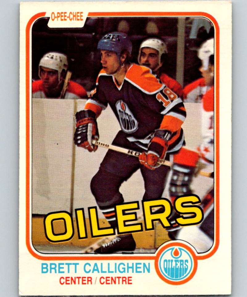 1981-82 O-Pee-Chee #110 Brett Callighen Oilers 6403