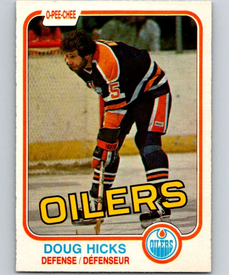 1981-82 O-Pee-Chee #114 Doug Hicks Oilers 6407