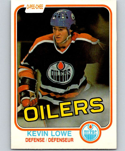 1981-82 O-Pee-Chee #117 Kevin Lowe RC Rookie Oilers 6410