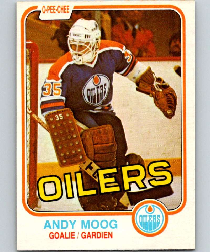 1981-82 O-Pee-Chee #120 Andy Moog RC Rookie Oilers 6413