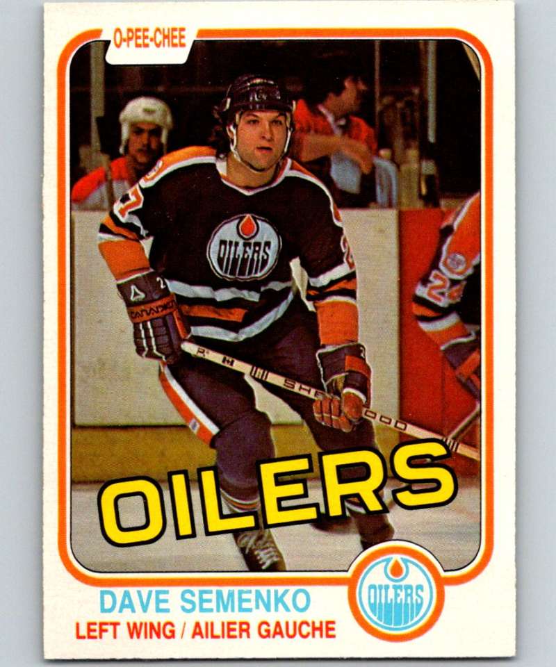 1981-82 O-Pee-Chee #121 Dave Semenko Oilers 6414