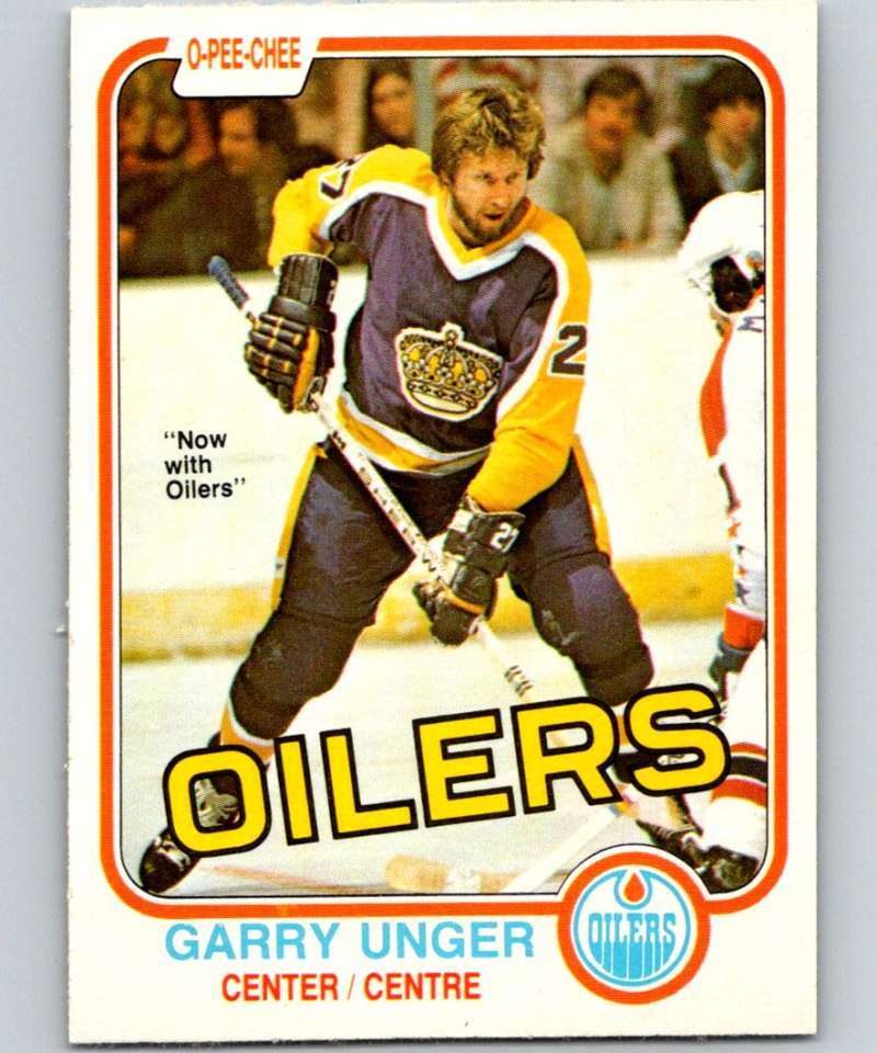 1981-82 O-Pee-Chee #123 Garry Unger Oilers 6416