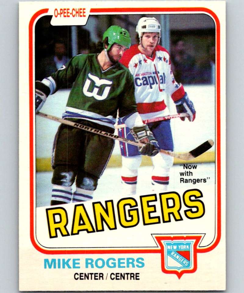 1981-82 O-Pee-Chee #127 Mike Rogers NY Rangers 6420