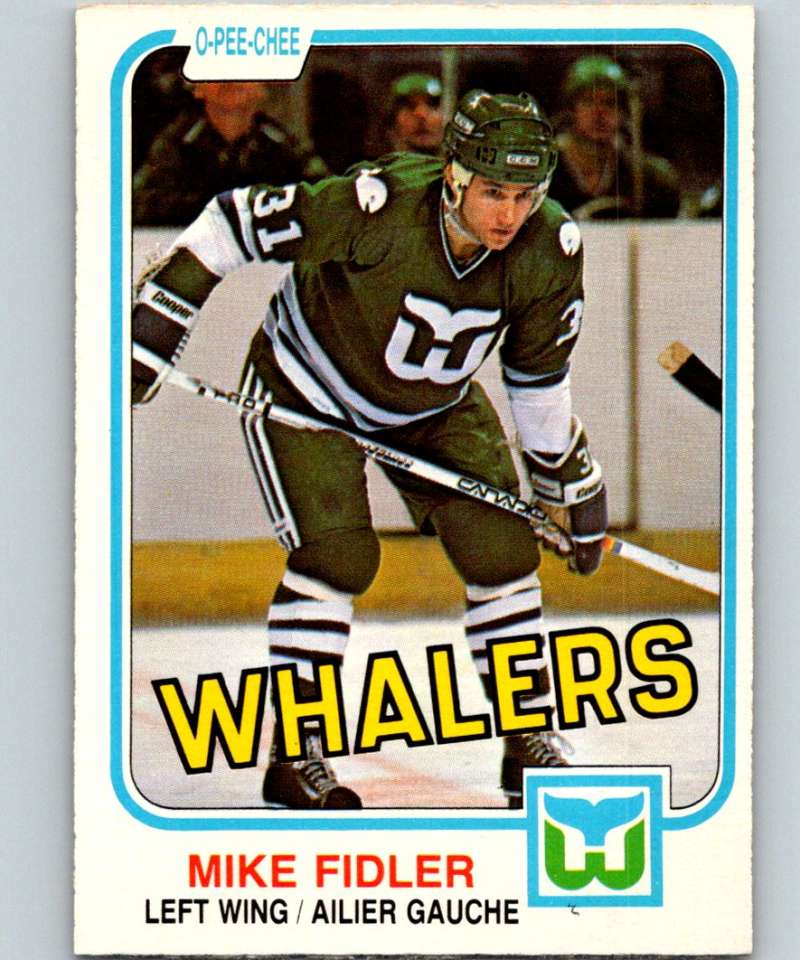 1981-82 O-Pee-Chee #136 Mike Fidler Whalers 6429