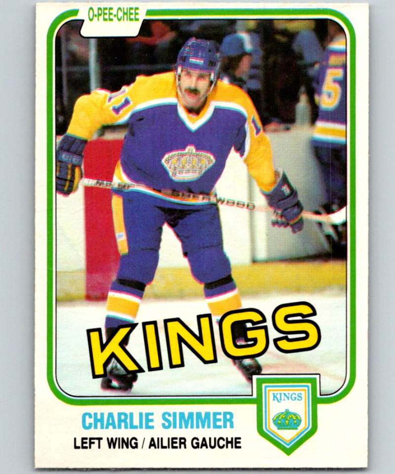 1981-82 O-Pee-Chee #142 Charlie Simmer Kings 6435