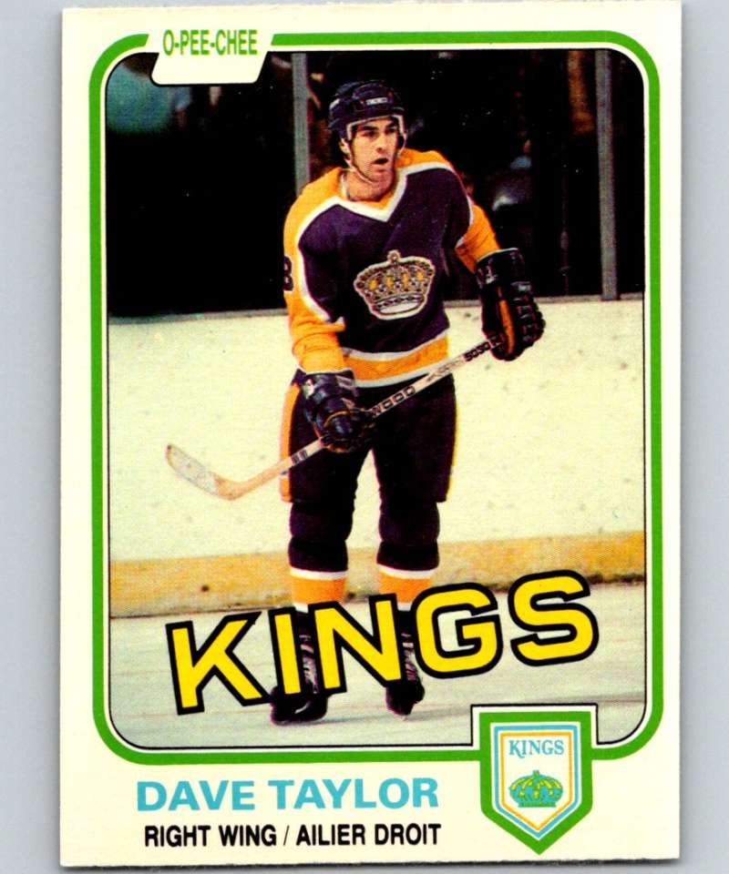 1981-82 O-Pee-Chee #143 Dave Taylor Kings 6436