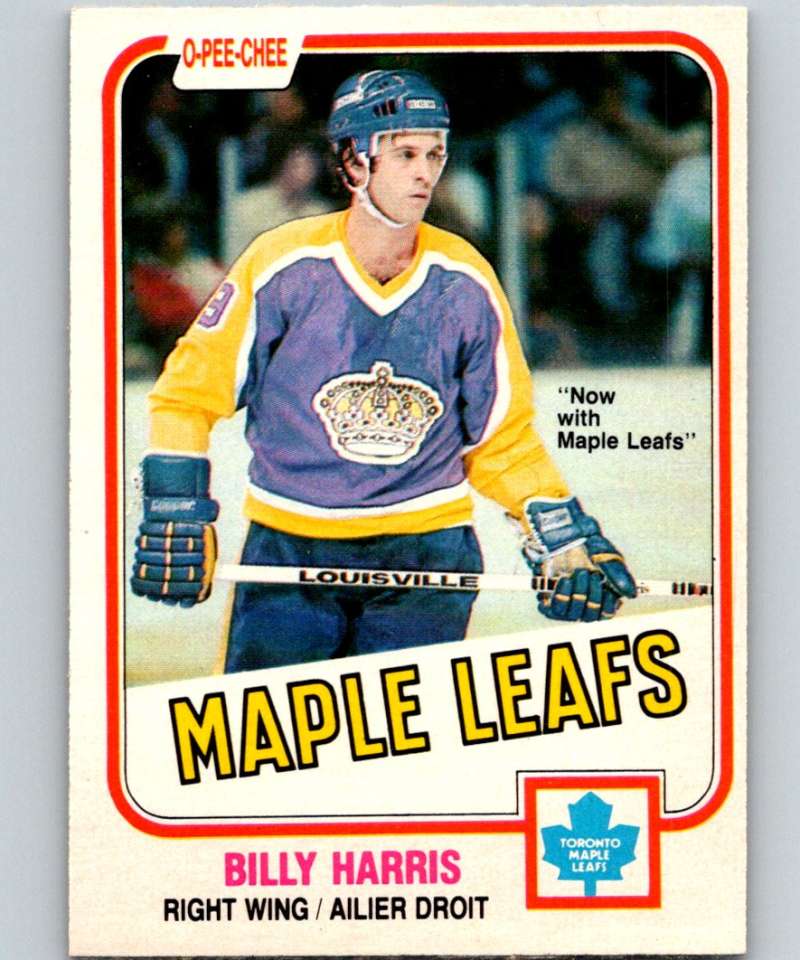 1981-82 O-Pee-Chee #144 Billy Harris Maple Leafs 6437