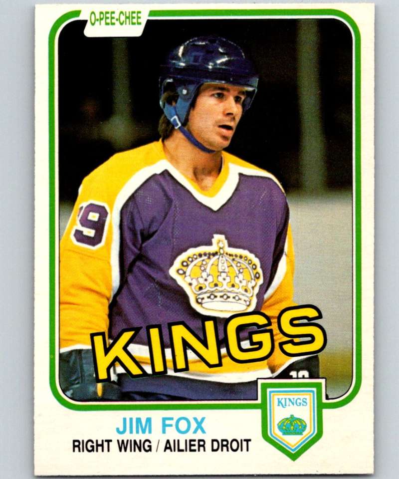 1981-82 O-Pee-Chee #153 Jim Fox RC Rookie Kings 6446