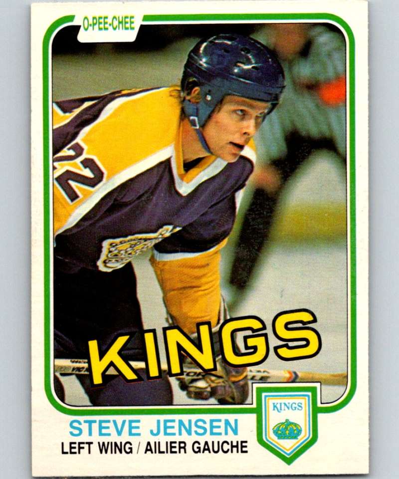1981-82 O-Pee-Chee #154 Steve Jensen Kings 6447