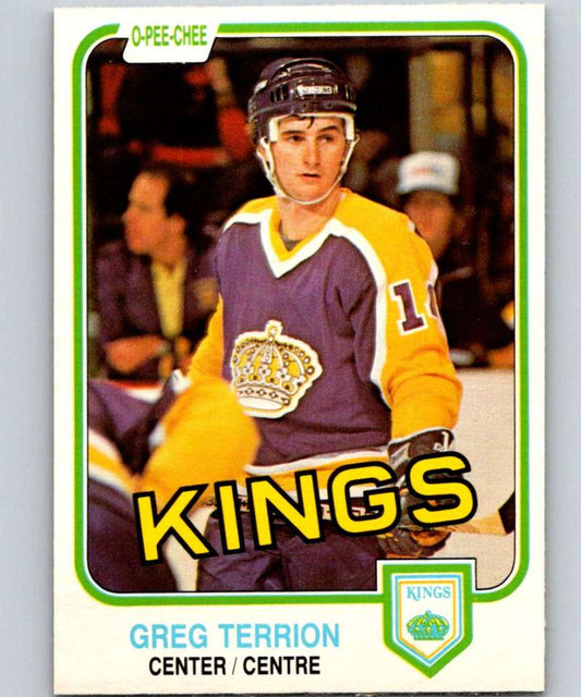 1981-82 O-Pee-Chee #155 Greg Terrion RC Rookie Kings 6448
