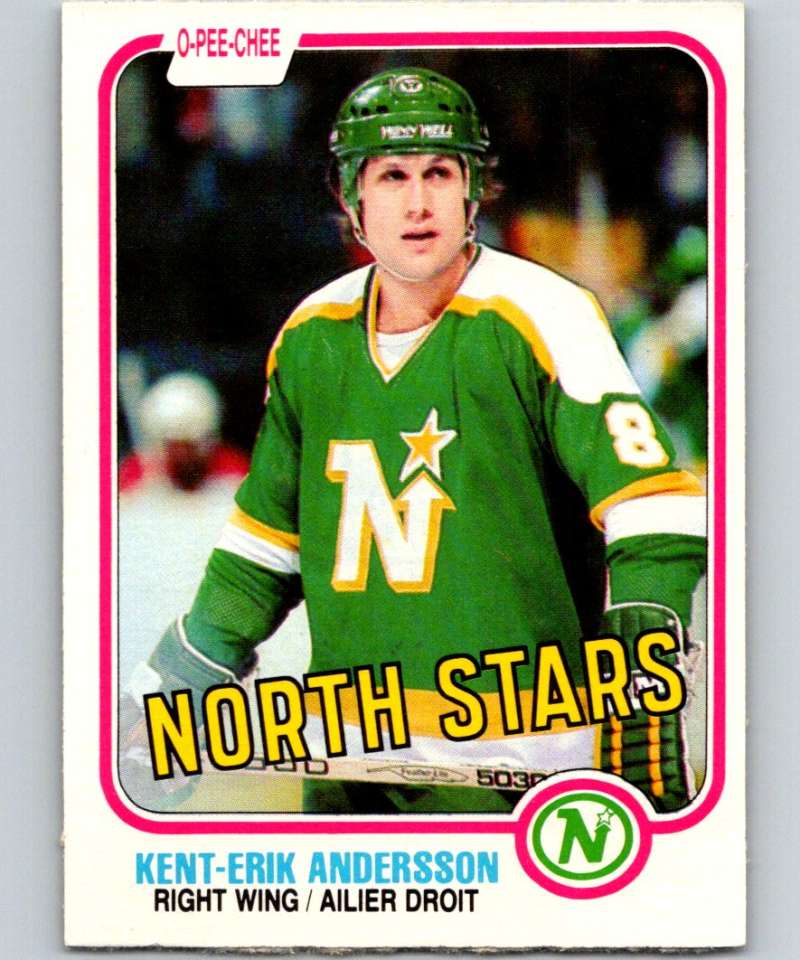 1981-82 O-Pee-Chee #158 Kent-Erik Andersson North Stars 6451
