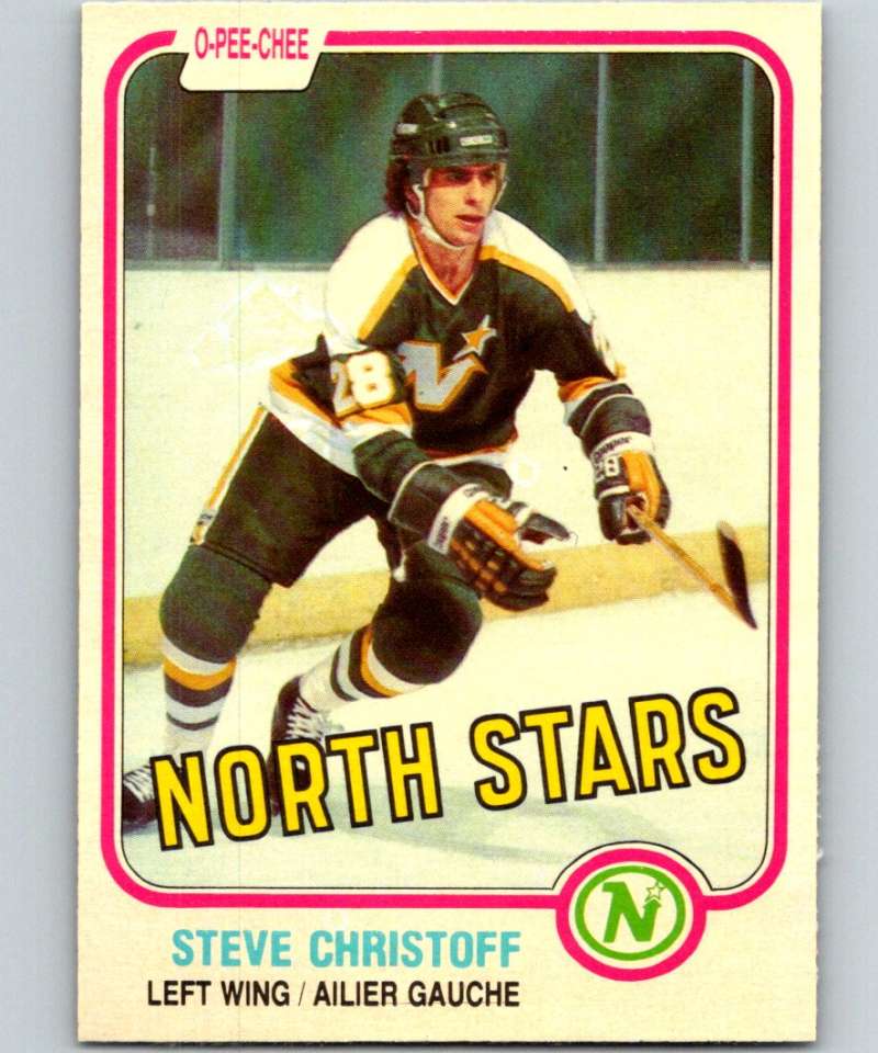 1981-82 O-Pee-Chee #160 Steve Christoff North Stars 6453