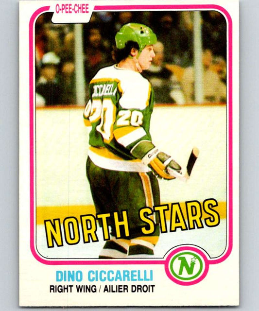 1981-82 O-Pee-Chee #161 Dino Ciccarelli RC Rookie North Stars 6454
