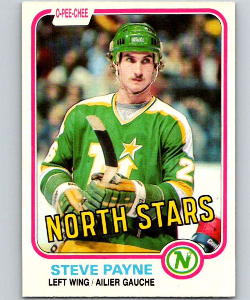 1981-82 O-Pee-Chee #166 Steve Payne North Stars 6459