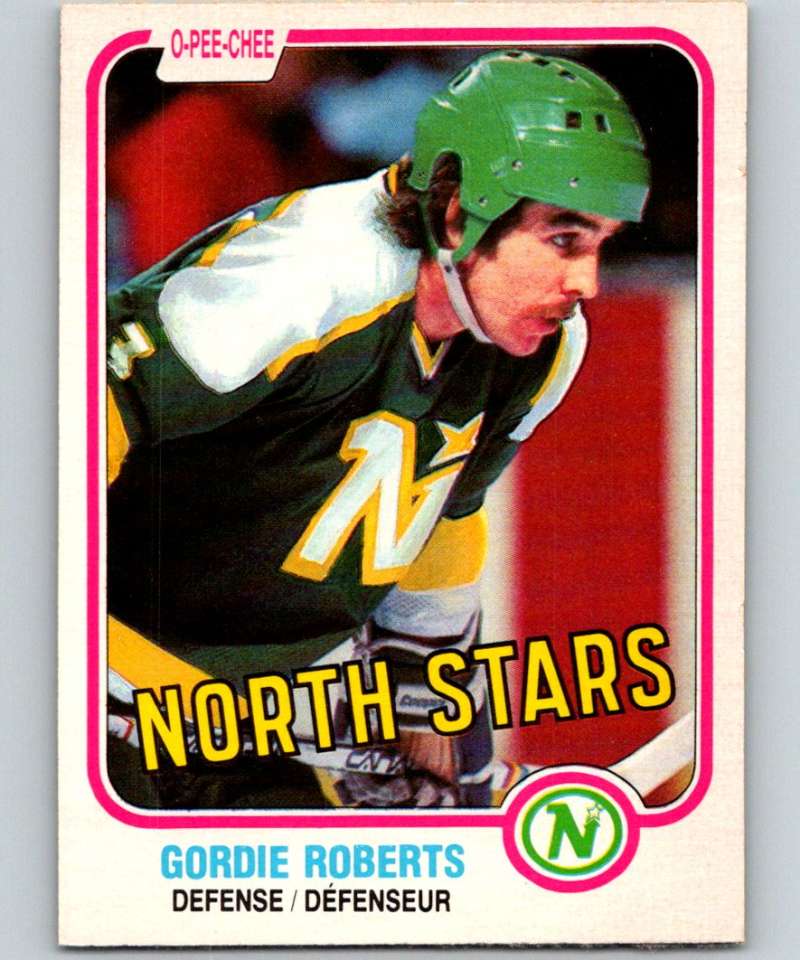 1981-82 O-Pee-Chee #167 Gordie Roberts North Stars 6460