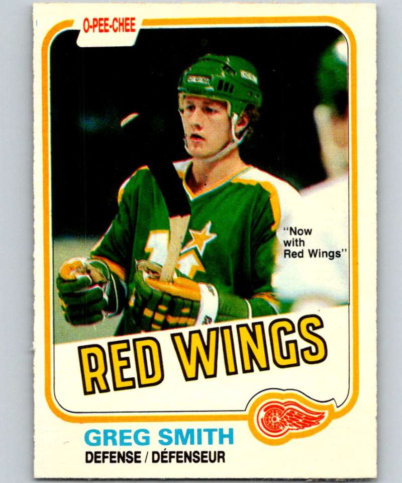 1981-82 O-Pee-Chee #168 Greg Smith Red Wings 6461