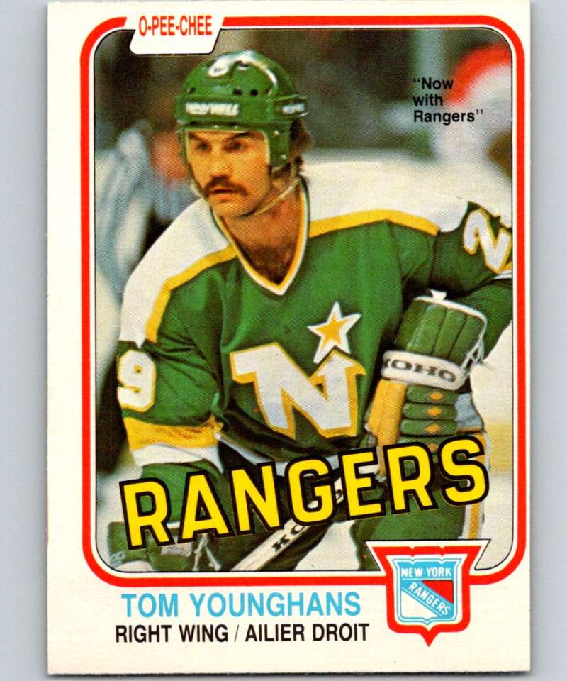 1981-82 O-Pee-Chee #173 Tom Younghans NY Rangers 6466