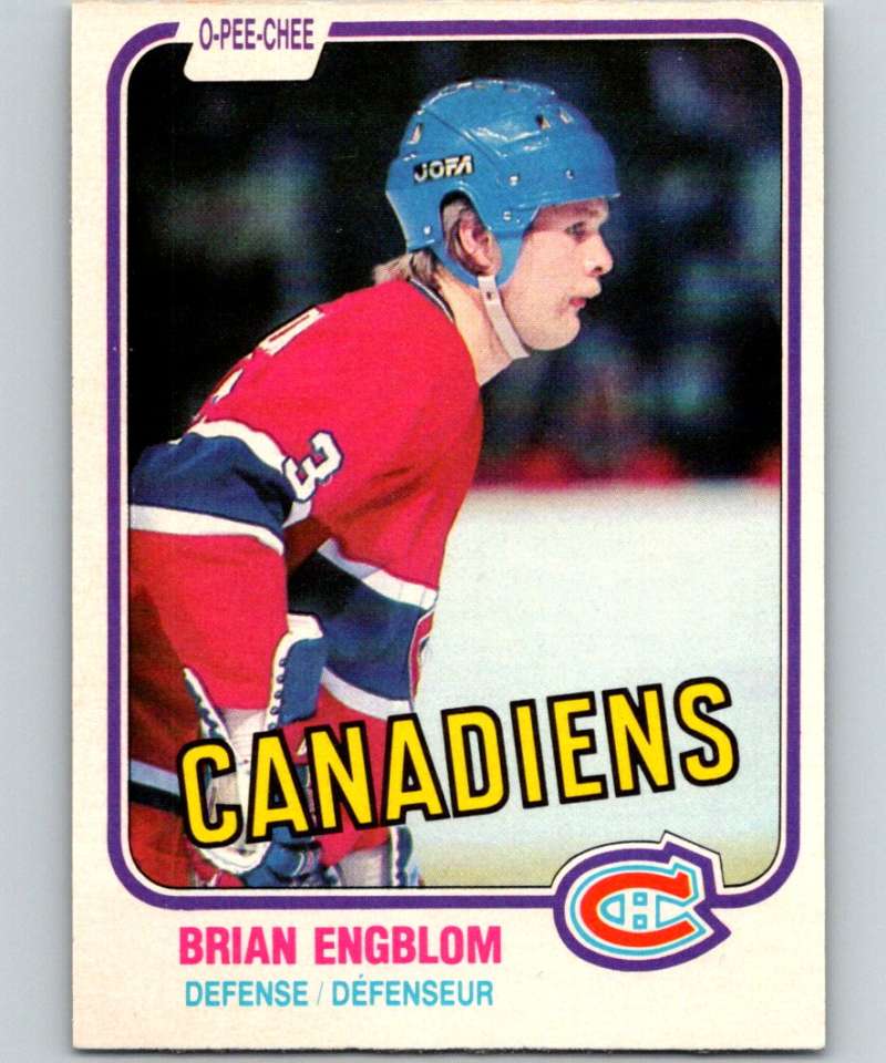 1981-82 O-Pee-Chee #175 Brian Engblom Canadiens 6468