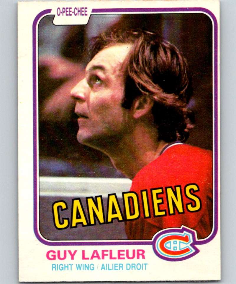 1981-82 O-Pee-Chee #177 Guy Lafleur Canadiens 6470