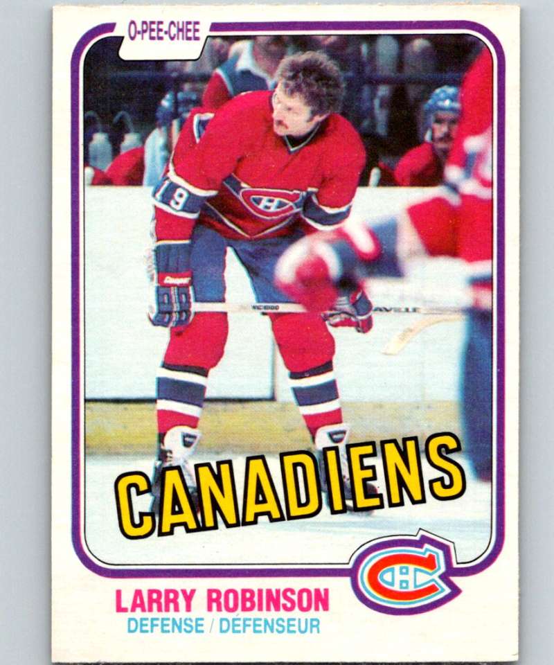 1981-82 O-Pee-Chee #179 Larry Robinson Canadiens 6472