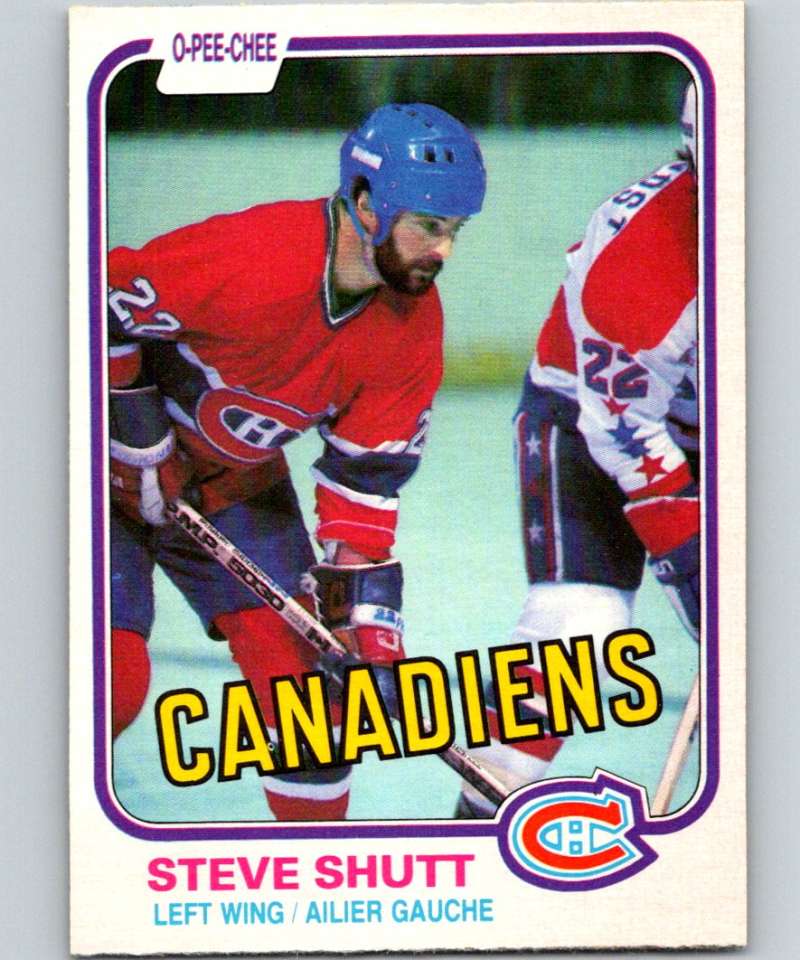 1981-82 O-Pee-Chee #180 Steve Shutt Canadiens 6473