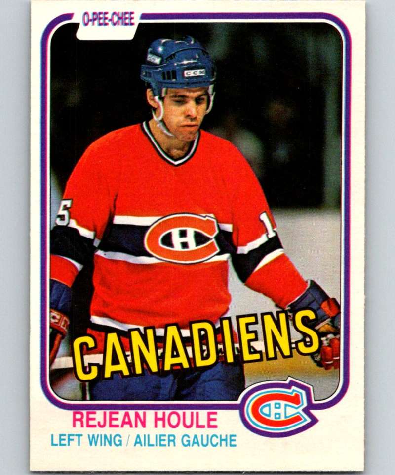 1981-82 O-Pee-Chee #183 Rejean Houle Canadiens 6476