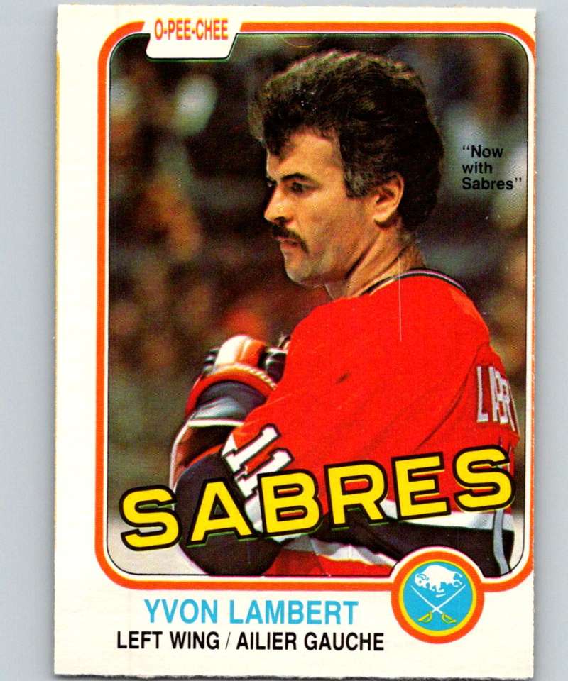 1981-82 O-Pee-Chee #185 Yvon Lambert Canadiens 6478