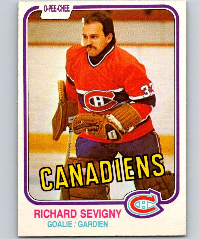 1981-82 O-Pee-Chee #191 Richard Sevigny Canadiens 6484