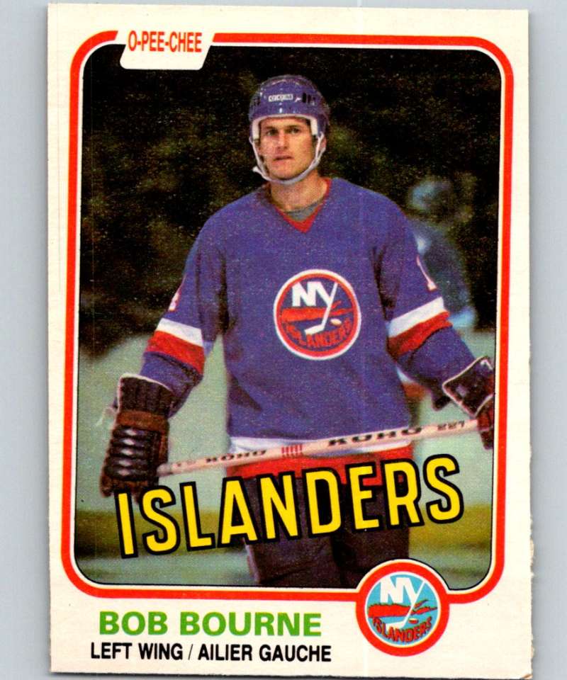 1981-82 O-Pee-Chee #201 Bob Bourne NY Islanders 6494