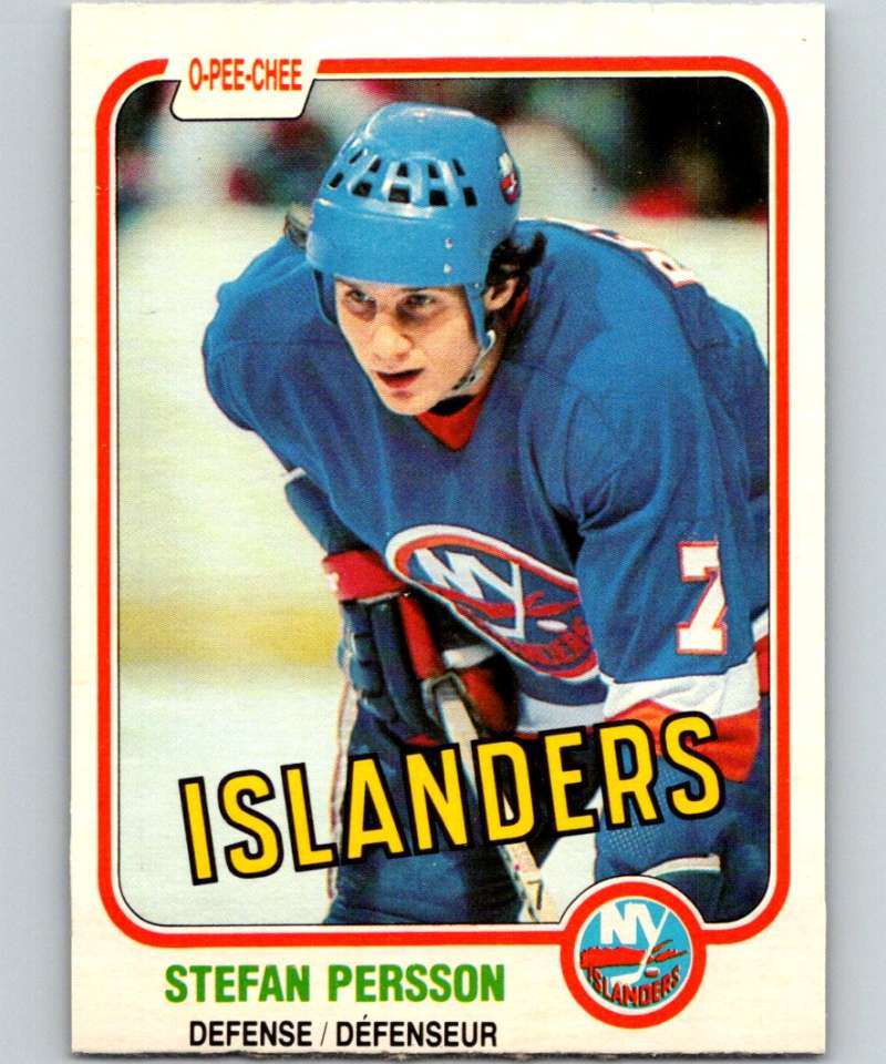 1981-82 O-Pee-Chee #206 Stefan Persson NY Islanders 6499