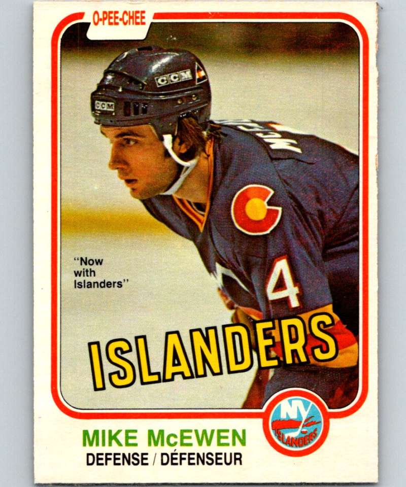 1981-82 O-Pee-Chee #215 Mike McEwen NY Islanders 6508