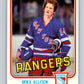 1981-82 O-Pee-Chee #221 Mike Allison RC Rookie NY Rangers 6514