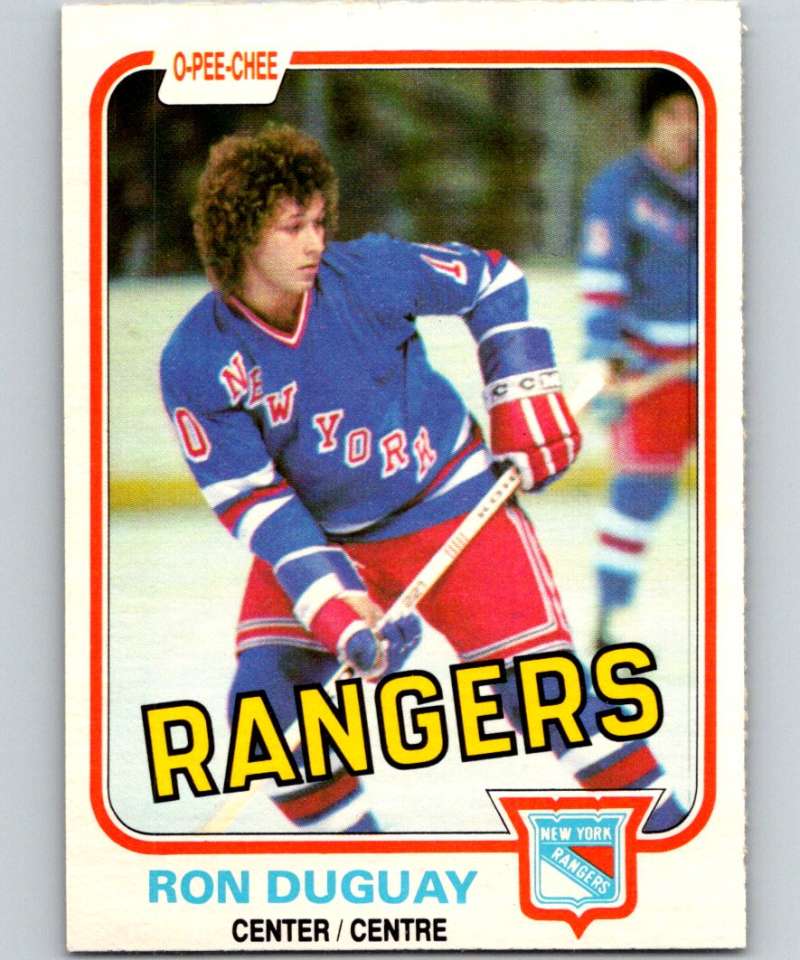 1981-82 O-Pee-Chee #223 Ron Duguay NY Rangers 6516