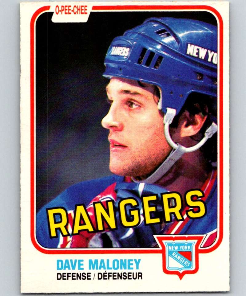 1981-82 O-Pee-Chee #227 Dave Maloney NY Rangers 6520